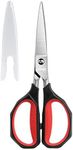 LIVINGO Kitchen Shears Heavy Duty: Cooking Scissors Dishwasher Safe Come Apart Sharp Forged Stainless Steel Blade Utility Food All Purpose for Cutting Poultry Chicken Meat Bones Vegetable, 8.5 inches