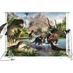 HUAYI Backdrops for Kids Birthday Decoration Dinosaur Theme Photo Backdrop for Party Pictures GW818