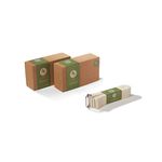 Yos Yoga Combo Starter Kit - Set of 2 Natural Cork Block with 1 Cotton Strap/Belt 9ft