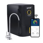 Bepure UTS Black IOT ISI Mark Under Sink Water Purifier 10L with Mobile App function | RO+UF+TDS+Copper Alkaline | Inbuilt Storage Tank for Space Saving | Under Counter Water Purifier