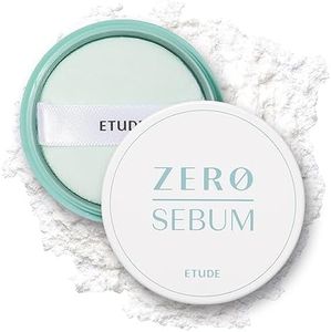 ETUDE Zero Sebum Drying Powder 4g (23AD) | Lightweight Oil Control No Sebum Loose Face Powder with 80% Mineral | Long Lasting for Setting or Foundation Makes Skin Downy