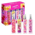 Body Mist By So…? Luscious Four Womens Gift Set, with Pink Grapefruit, Vanilla, Candy Floss, & Sweet Pea, Fragrance Spray (4x100ml)