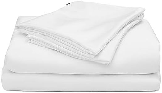 ettitude Bamboo Lyocell Standard Sheet Set, Cloud (White), Full - Breathable Sheets, Bamboo Bedding, Sustainable, Sateen, Plant-Based Fabric, Silky-Soft, Deep Pockets, CleanBamboo