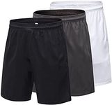 Yuerlian 3 Pack Mens Shorts Quick Dry Running Gym Workout Casual Short with Pockets