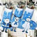 19'' Blue Christmas Stockings Set o