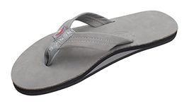 Rainbow Sandals Men's Premier Leather Single Layer Grey Small