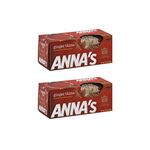 Annas Ginger Thins Original Swedish Ginger Cookies 150g (Pack of 2) | Non GMO | Vegan | No Artificial Flavors, Colors Or Preservatives | Made in Sweden | Popularly Known As "Pepparkakor"