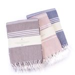 HABER - Premium Basic Large 100% Cotton Towel (152Cm X 76Cm) Soft, Absorbent and Comfortable Towels for Bath Large Size Quick Dry for Bath, Gym & Travel, Pack of 3pcs - Mixed Colour Except White.