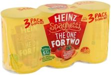 Heinz Spaghetti The One for Two Multipack Canned Pasta In Tomato Sauce Ready To Eat Family Multipack Tinned Spaghetti in Tomato Sauce 300g (Pack of 3)