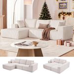 108” Modular Sectional Sofa, Cloud 