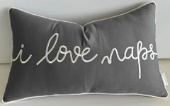 EURASIA DECOR I Love Naps 12x20 Emb