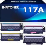 4-Pack Compatible 117A Toner Cartri