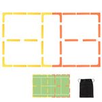 BOOSTEADY Court Lines Marker Kit Anti-Wind-Resistant Throw Down Markers 28pcs, Pickleball Net Court for Indoor Court