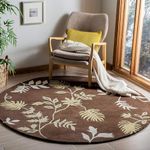 UNIQUE CARPET CREATION Round Carpet for Living Room Handwoven Thick Woolen Round Carpet Premium Collection for Bedroom and Hall,livingroom,Kitchen, Size 15X15 Feet Round