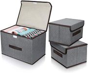 DIMJ 3 Pack Foldable Storage Boxes 