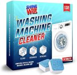 Washing Machine Cleaning Tablets - Powerful Washer Cleaner for Washing Machine Cleaner Top Load, Front Loader and HE - Deep Clean & Deodorize - 24 Washer Machine Cleaner Tablets