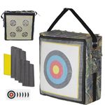 REAWOW Archery Target - Double Kevlar Target Surface 19.6 * 19.6 * 7.9 Arrow Target for Shooting Range Backyard, Bow and Arrow Target,Tens of Thousands of Shots Practice Target for Adult