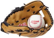 Midwest Kids Glove & Ball Set - Brown/Black, 9 inch