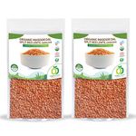 Organic Delight Masoor Dal/Split Red Lentil (Skinless) Lal Masoor Dal (1kg) USDA Certified -100% Organic - Rich in Fiber, High Protein - No Cholesterol (1 kg)