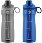 Pogo 18oz Plastic Water Bottle with