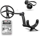 XP Metal Detectors Deus - Weatherproof and Fully Wireless, Ideal for Treasure and relic Hunting - 11” X35 Coil (35 Frequencies), Remote Control, WS4 Headphones, S-Telescopic Stem (DEUS-28X35WS4E)