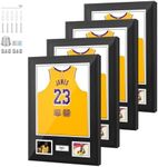 Nice C Jersey Frame Display Case, Jersey Frame with Photo Slots (4 Pack)