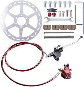 CIOM Upgraded Hydraulic Disc Brake Assembly Kit 7/8" Handlebars 50 inch Hose Compatible with Mini Bike Baja Doodlebug DB30 Minibikes Go Karts