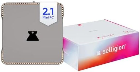 Selligion Praho 2.1 Mini PC | 11th Gen N5105 | Intel Quad Core Processor Upto 2.9Ghz | 2 HDMI 60Hz 4K 3 Screen Display, 8GB LPDDR4 RAM,128GB SSD, Linux OS
