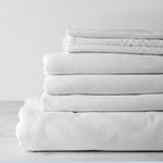 Kotton Culture 800 Thread Count Egyptian Cotton Bed sheets set Fitted sheet Flat sheet and 2 Pillowcases King Size with 48 cm Deep Fit Pocket Fitted Sheet - White