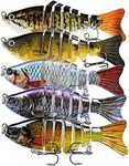 5Pcs Multi Jointed Bass Pike Fishin