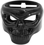 sourcingmap Black Plastic Skull Head Shaped Car Beverage Bottle Drink Cup Holder