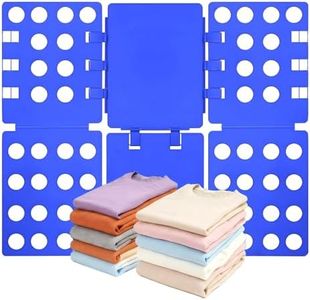 t Shirt Folder Clothes Folding Board Plastic Laundry Folder Home Storage Tool for Adults and Children, Blue