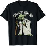 Star Wars Yoda The Best Son Ever Portrait T-Shirt