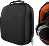 Geekria Shield Headphones Case Compatible with HiFiMAN Shangri-LA jr, Deva-Pro, DEVA, Sundara-C, Sundara, Arya, Ananda Case, Replacement Hard Shell Travel Carrying Bag with Cable Storage (Black)