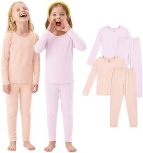 PurComfy SuperSoft Long Sleeve Toddler Pajamas, Premium Bamboo Viscose for Breathable Comfort, Boys & Girls Bamboo PJs, Toddler Long Sleeve Pajama Set, 4T