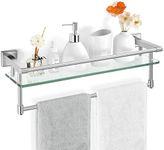 Bathroom Glass Shelf Towel Rack She