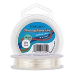 BENECREAT 28 Gauge Silver Copper Wire 328 Feet Jewelry Craft Wire Tarnish Resistant Coil Wire Thin Wire for Crafts, Beading Jewelry Making, Gardening