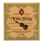 Fansjoy Violin Strings Full Set(G-D-A-E), Universal Steel Strings for 4/4 3/4 1/2 1/4 Size Violins, Quality Synthetic Steel Core with Nickel-Plated Ball End