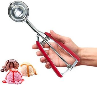 SPEENSUN Ice Cream Scoop with Rubber Easy Trigger-Large Size(6cm),Melon Baller Scoop,304 Stainless Steel Cookie Scoop,Durable and Effortless for Ice Cream,Melon Baller,Mash Potato and Baking