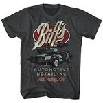 2Bhip Back to The Future 80s Syfy Biffs Auto Comedy Spielberg Movie Adult T-Shirt Black Heather