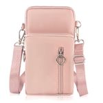 DuoLmi Crossbody Bags for Women, Waterproof Phone Pouch Wrist Bag Phone Purse Handbag Over Shoulder Bags for Women Girls Men with Adjustable shoulder strap for Phone Less 6.8 Inch