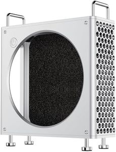 ULANZI QT01 Aluminum Case for 2024 Mac mini M4/M4 Pro, Small Form Factor Gaming PC Case, Mesh Panel Heat Dissipation Aluminum Mount Rack, Anti-Scratch Shockproof Portable Small Standing Cabinet
