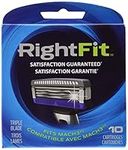 RightFit Fits Mach 3 Mens Razor Blade Refills, 10 Cartridges (Compatible with Gillette Mach3, Mach3 Turbo, Mach3 Sensitive and Mach3 Power Razors)