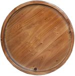 Juleduo 14 Inch Rustic Round Wood L