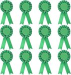 12 Pieces Blank Award Ribbon, 1st Place Prize Rosette Ribbon, Deluxe Recognition Ribbons for Sports Event, Spelling Bees, School Science Fairs, Talent Shows Contest