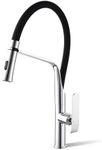 ACA International WELS Kitchen Mixer Tap Pull Dwon Kitchen Tap 2-mode Spray Head 360° Swivel Kitchen Sink Taps Faucet(Chrome)