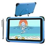 CWOWDEFU HD 8 Kids Pro Tablet, 8" HD, Android Tablet for Kids Ages 6–12, 32 GB Kids Learning Tablet (Blue)