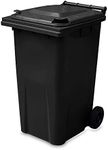 240 Litre Wheelie Bin - GREY/BLACK 