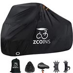 Waterproof Bike Cover for 2 or 3 Bikes, Bike Covers for Outside Storage, 210T Extra Heavy Duty Waterproof Anti Rain Dust UV Protection Bicycle Cover, Road Bike with Lock-Holes Storage Bag