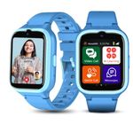 WACHME 4G Kids AI Smart Watch with GPS Tracker (Gold), 2-Way Voice&Video Call, School-Safe, EasyUI, Upgradeable, ParentApp-Android, Waterproof, SOS, Accurate Location-GPS/WiFi/LBS,Perfect Rakhi Gift